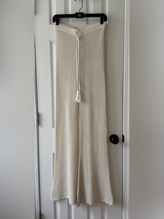 Capittana Other - NWT - Capittana Raffa Ivory Knit Scalloped Swim Cover-Up Pants
